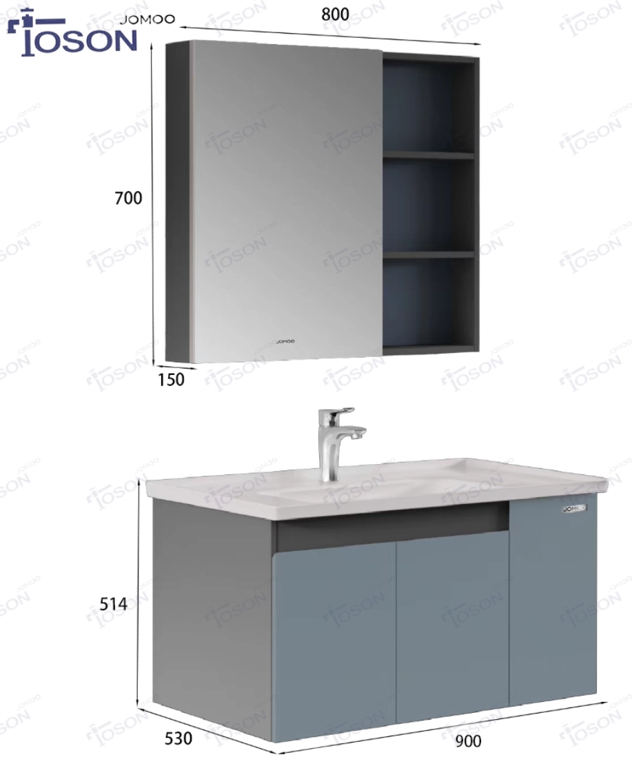 Wall Hung Bathroom Cabinet Set - Gambar 2