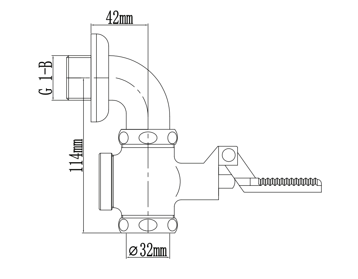 Set-Squatting Pan with Pedaled Flush Valve (Level-handle Valve) with S-bend - Gambar 4